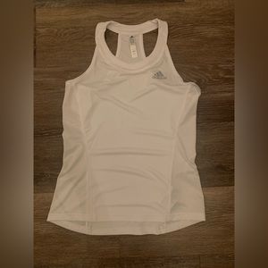Adidas White Athletic Tank